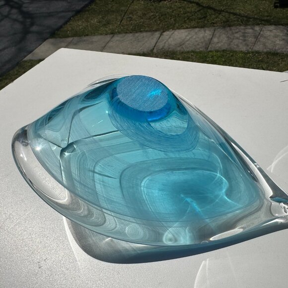 #6241 CRISTALLERIA TOSCANA GLASS CANDY DISH - Picture 4 of 9